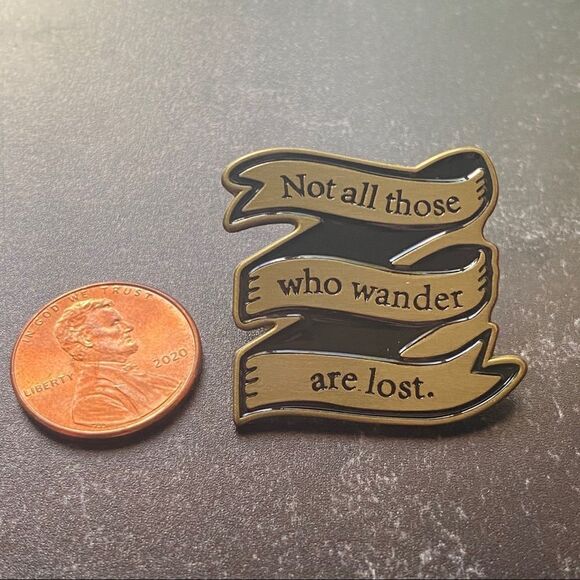 Not All Who Wander Enamel Pin/ Brooch - Picture 3 of 5